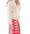 Emily Mccarthy Women's Bailey Bomber Jacket In Sandshell Knit In Multi