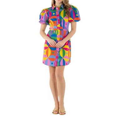 Emily Mccarthy Women's Britt Dress In Floral Prism In Multi