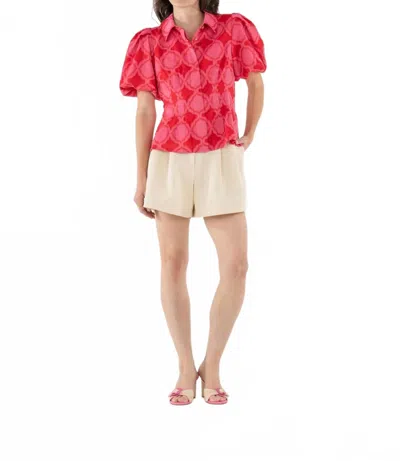 Emily Mccarthy Women's Britt Top In Villa In Red
