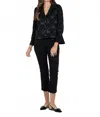Emily Mccarthy Cameron Top In Black In Blue