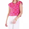 Emily Mccarthy Hatti Tank Top In Sunset Stripe In Pink