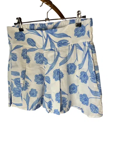 Emily Mccarthy Women's Party Short In Tulip Twist In Blue