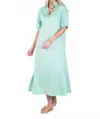 Emily Mccarthy Poppy Maxi Dress In Mist Green In Blue