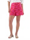 Emily Mccarthy Saylor Short In Sunset Stripe In Pink
