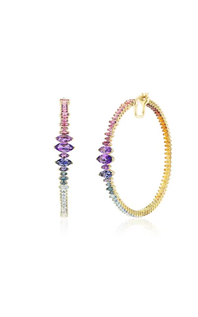 Emily P Wheeler 18k Yellow Gold Arashi Hoop Earrings