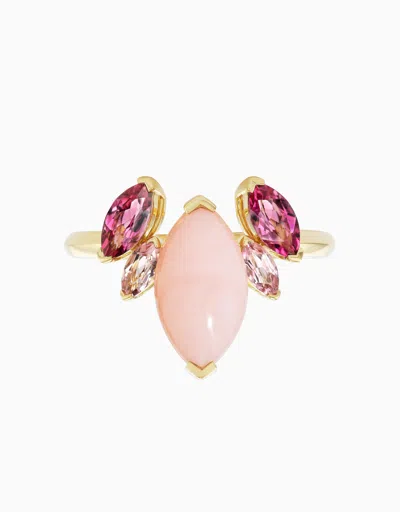 Emily P Wheeler Batik Ring, Pink Opal - 6