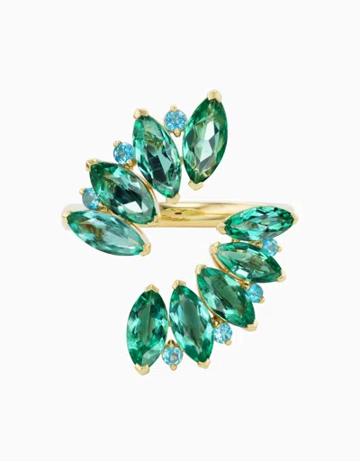 Emily P Wheeler Emerald Marquis Ring In Green