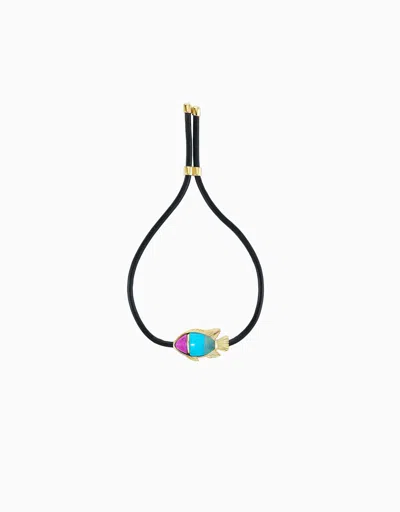 Emily P Wheeler Fish Bracelet, Turquoise