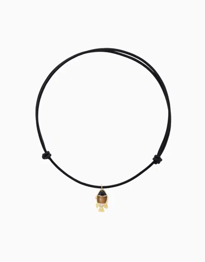 Emily P Wheeler Fish Necklace, Wood