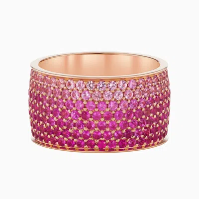 Emily P Wheeler Flamingo Ombre Cigar Ring In Pink