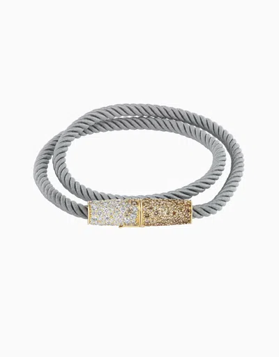 Emily P Wheeler Silk Wrap Bracelet, Canyon & Grey Silk