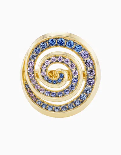 Emily P Wheeler Spiral Ring, Nightfall - 3.5