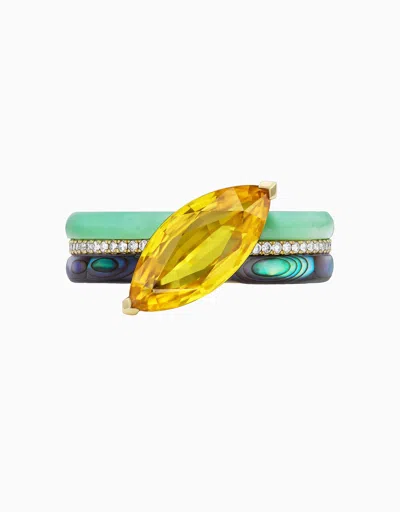 Emily P Wheeler Stacked Ring, Sapphire (one-of-a-kind)