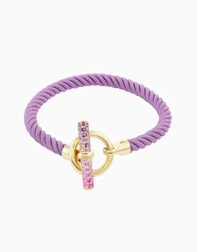 Emily P Wheeler Toggle Bracelet, Melrose & Purple Silk (exclusive) - Medium