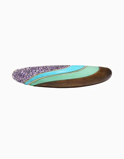 Emily P Wheeler Wood Dome Bracelet, Sandalwood - Small