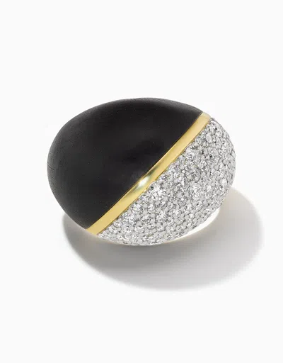 Emily P Wheeler Wooden Dome Ring, Ebony - 4.5