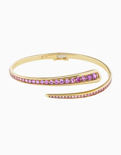 Emily P Wheeler Wrap Bracelet - Flamingo In Gold