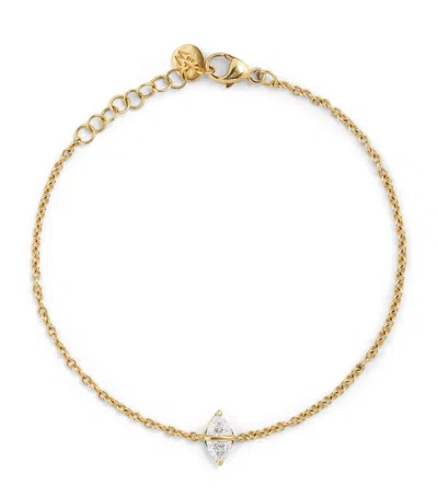Emily P Wheeler Yellow Gold And Diamond Tilly Bracelet