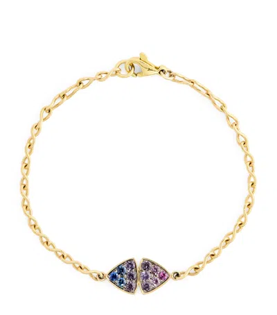 Emily P Wheeler Yellow Gold And Sapphire Ombre Candy Sky Bracelet