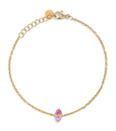 Emily P Wheeler Yellow Gold And Sapphire Tilly Bracelet