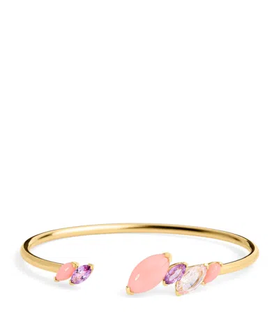 Emily P Wheeler Yellow Gold, Tourmaline And Opal Batik Cuff