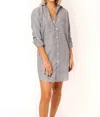 EMILY PHILLIPS GIRLFRIEND MINI DRESS IN CHAMBRAY