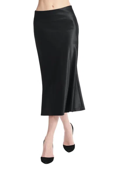 Emily Shalant Bias Midi Skirt In Black