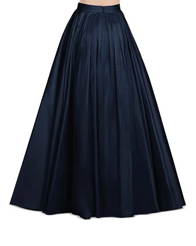 Emily Shalant Soft Taffeta Ball Gown Skirt In Blue