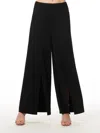 Emily Shalant Split Leg Sparkle Pants In Black In Black