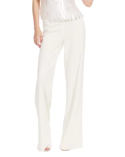 Emily Shalant Stretch Crepe Wide Leg Pant In White