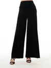Emily Shalant Stretch Velvet Pants In Black In Black