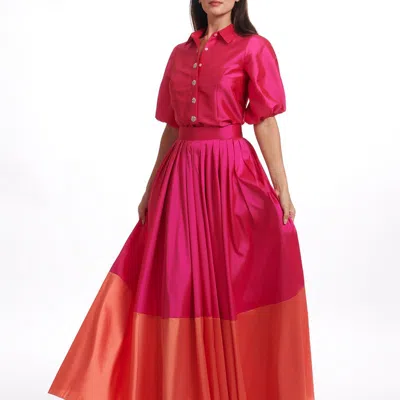 Emily Shalant Two Tone Ballgown Skirt In Pink