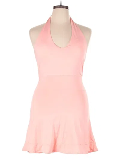Pre-owned Emily Stacy Romper In Pink