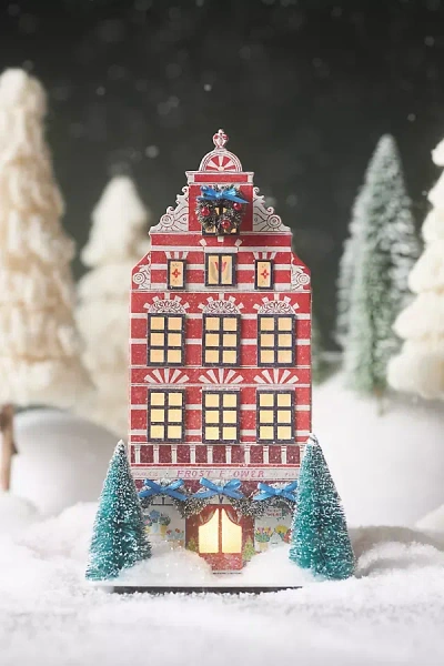 Emily Taylor Light-up Holiday Paper Houses In Multi