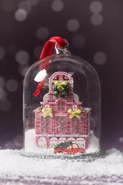 Emily Taylor X Anthropologie Light-up Holiday House Ornament