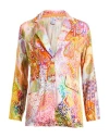 Emily Van Den Bergh Woman Blazer Pink Size 14 Viscose In Pink