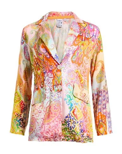 Emily Van Den Bergh Woman Blazer Pink Size 14 Viscose