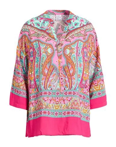 Emily Van Den Bergh Woman Top Pink Size 8 Viscose