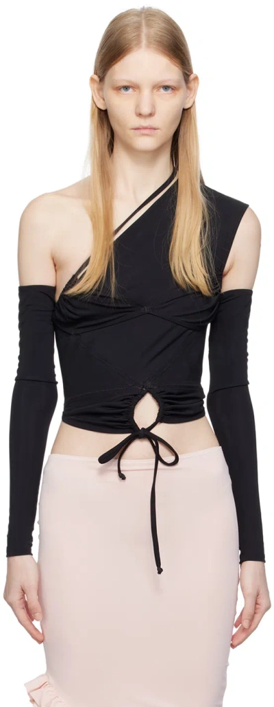 Emily Watson Black Off-shoulder Tank Top