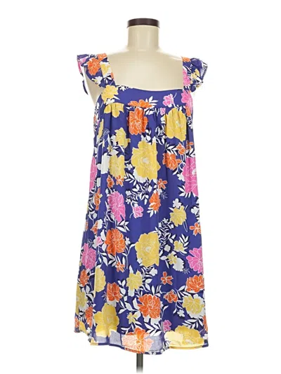 Pre-owned Emily Wonder Casual Dress In Blue