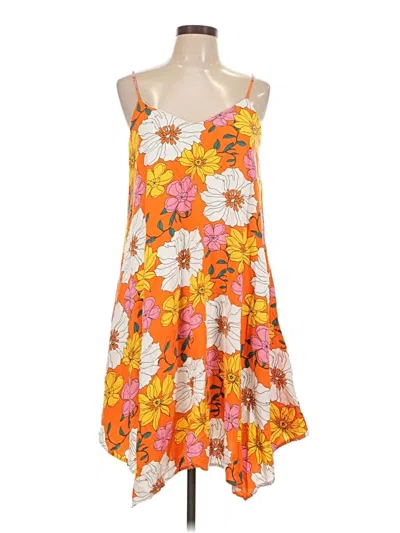 Pre-owned Emily Wonder Casual Dress In Orange