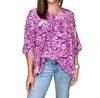 Emily Wonder Paradise Top In Violet In Pink