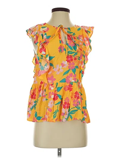 Pre-owned Emily Wonder Sleeveless T-shirt In Yellow