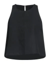 Emin & Paul Woman Top Black Size M Ramie, Cotton In Black