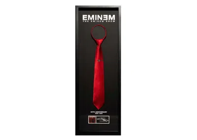 Pre-owned Eminem The Enimem Show Framed Shady Red Tie (signed)