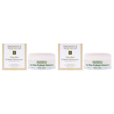 Eminence Clear Skin Probiotic Moisturizer By  For Unisex - 2 oz Moisturizer - Pack Of 2 In White