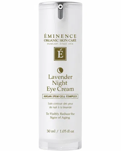 Eminence Organic Skincare 1.05oz Lavender Age Corrective Night Eye Cream In Transparent