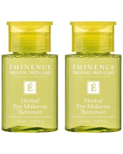 Eminence Organic Skincare Herbal Eye Makeup Remover - Pack Of 2 In Yellow