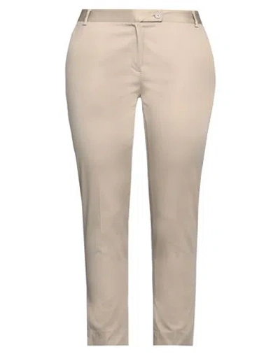 Emisphere Woman Pants Beige Size 10 Cotton, Elastane