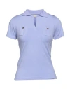 Emisphere Woman Polo Shirt Lilac Size M Cotton, Elastane In Purple